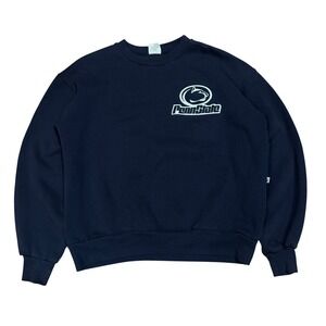 Majestic GameWarmer Penn State Nittany Lions Navy Blue Crewneck Sweatshirt XL